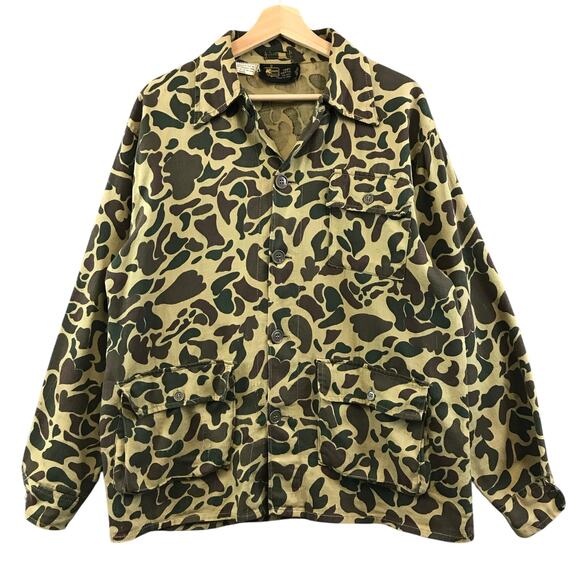VTG Kmart Hunting Shirt Duck Camo Pocket Button Up Jacket Hong Kong RARE Men XL - Picture 1 of 11